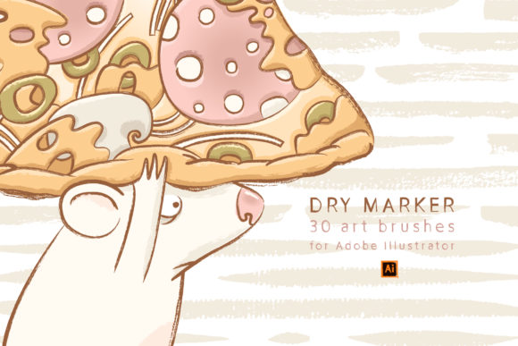Download Dry Marker Brushes for Illustrator - Marker brushes Collection