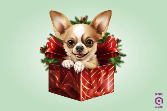 Download Christmas Chihuahua Dog Gift Box 2 - Dog Collection