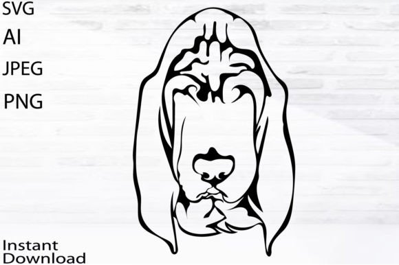 Download Bloodhound Dog/Dog Svg/Png/Jpg/Ai/Vector - Dog Collection