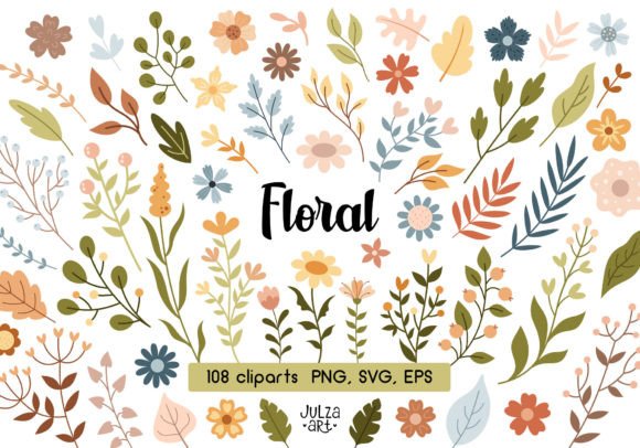Download Boho Floral Clipart, Flower Svg Png - Floral Collection