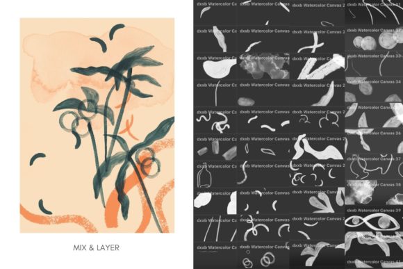 Download ProCreate Watercolor Floral Brushes - Floral Collection