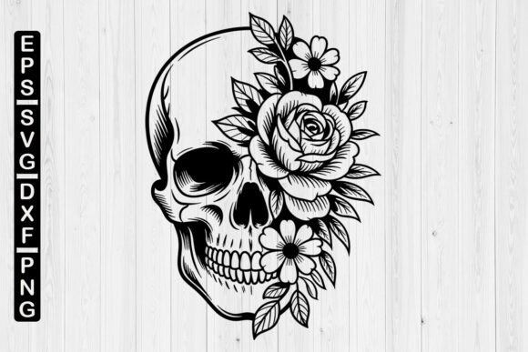 Download Floral Skull Svg,skull Flower,Skull - Floral Collection