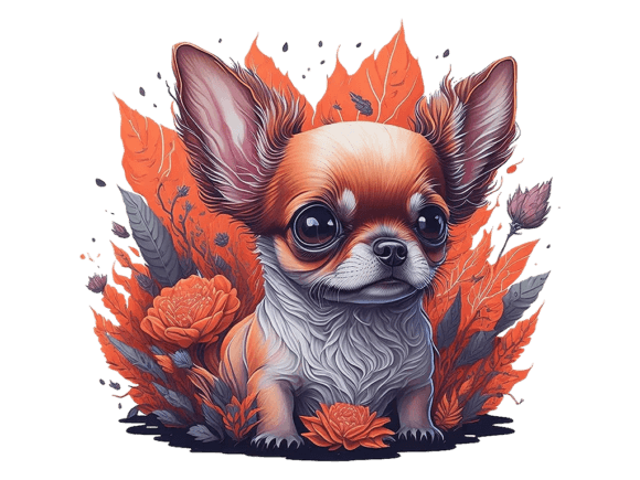 Download Cute Floral Chihuahua Sublimation 7 - Floral Collection