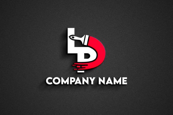 Download Letter LP Painting Brush Stoke Logo - Paint Collection