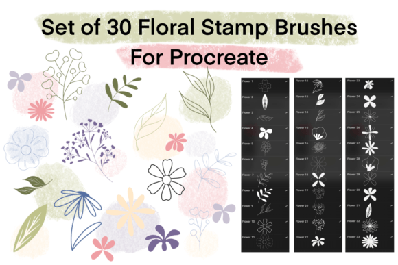 Download Floral Brushes for Procreate - Floral Collection