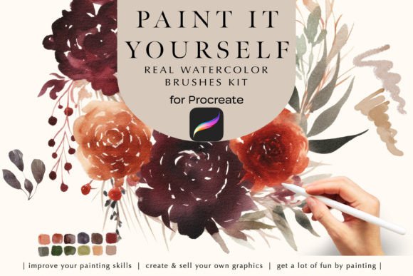 Download Procreate Watercolor Painting Brushes - Paint Collection