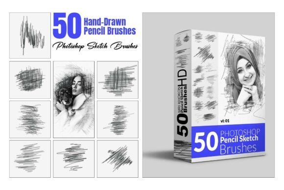 Download Hand-Drawn Pencil Brushes - Pencil brushes Collection