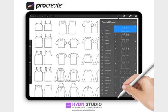 Download TOP Fashion Flat Sketches for Procreate - Fashion Collection