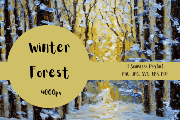 Download Winter Forest Painting - Paint Collection