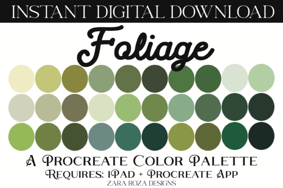Download Foliage Procreate Color Palette - Foliage Collection