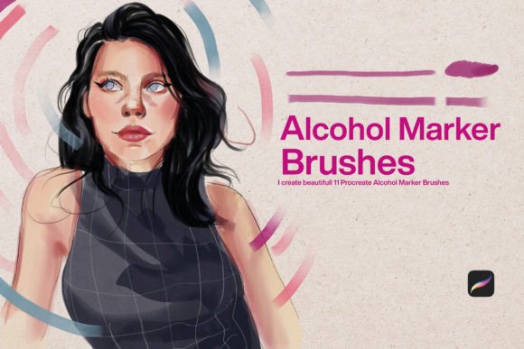 Download 10 Alcohol Marker Brushes Procreate - Marker brushes Collection