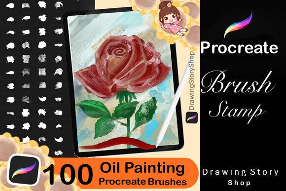 Download 100+ Procreate Oil Paint Brushes - Paint Collection