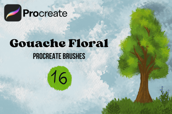 Download Gouache Floral Procreate Brushes - Floral Collection