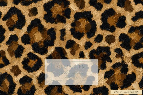 Download Oil Paint Leopard Print Pattern Design - Paint Collection