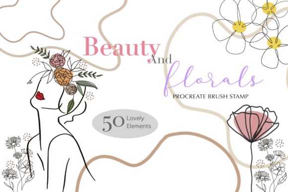 Download Beauty and Florals Procreate Brush Stamp - Floral Collection