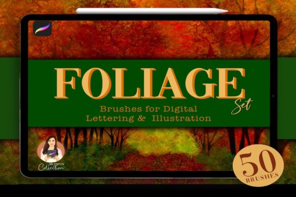 Download Foliage Procreate Brush Set | 50 Brushes - Foliage Collection