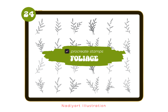 Download Foliage Procreate Stamp Brushes - Foliage Collection