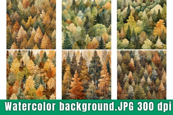Download Watercolor Painting of a Forest - Paint Collection