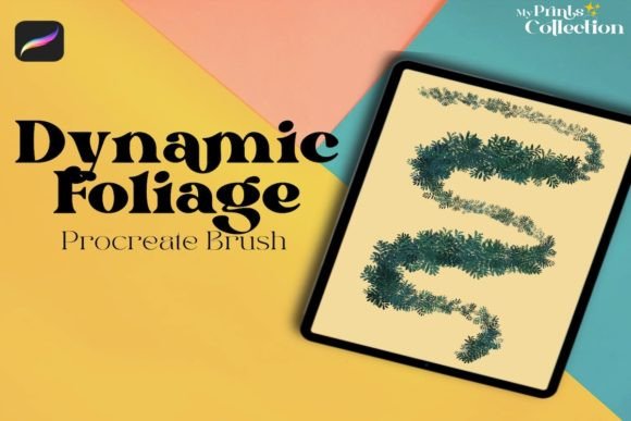 Download Dynamic Color Foliage Procreate Brush - Foliage Collection