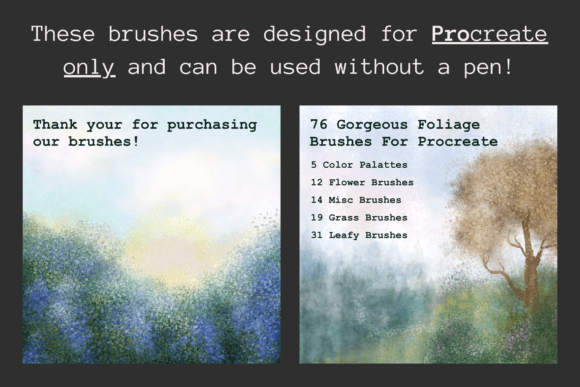 Download Watercolor Foliage Procreate Brushes - Foliage Collection