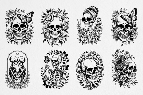 Download Floral Skull SVG Bundle - Floral Collection