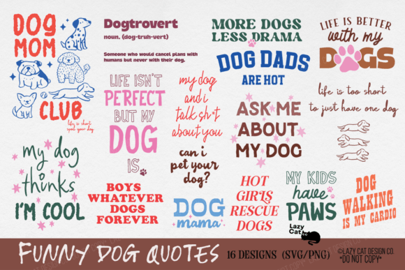 Download Dog Funny Quote SVG PNG Bundle - Premium Resources